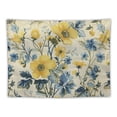 thumbnail image 5 of Orinice Yellow and Blue Flowers Vintage Style Tapestry Wall Hanging for Home Decor - Graphic Art for Living Room, Bedroom, Apartment, Farmhouse, Dorm 40x30inch, 5 of 6