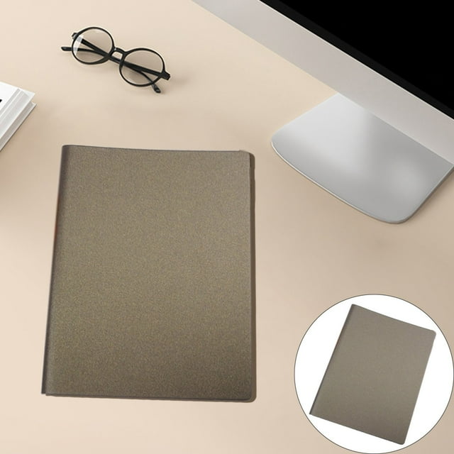 AKEGAMN Clearance! High End Business Loose Notebook Pearlescent Color Changing Leather Side 18KB5 Nine Hole Loose Notebook Sophisticated refillable journal with pearl-effect leather, reinforced spin