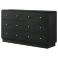 thumbnail image 4 of Cavelle 6-drawer Dresser Cabinet Black, 4 of 13