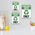 thumbnail image 2 of Portrait Round Plus Shredded Paper Only Wall or Door Sign | Office Eco-Friendly Signage - Large, 2 of 8