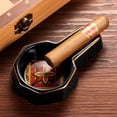 thumbnail image 3 of Cigar ashtray ceramic painted personalized large diameter single convenient cigar ashtray, 3 of 13