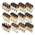 thumbnail image 2 of Antqov Black Angel Christmas Ornaments 36PCS Wooden Christmas Tree Decoration Small Angel Hanging Decorations Figure for Holiday Party Home Decor Gifts for Women, 2 of 3
