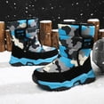 thumbnail image 4 of IWIHMIV Winter Shoes for Kids Girls Girls Boys Warm Winter Boots Kids Non-Slip Outdoor Boots Snow Boots, 4 of 9