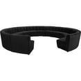 thumbnail image 3 of Meridian Furniture Limitless Black Velvet Modular 14 Piece Sectional, 3 of 7