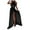 Black, variant on Odeerbi Dresses for Women 2025 Maxi Dress Elegant Erogenous Solid Sleeveless Slitting Halter Neck Hem Long Black