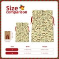 thumbnail image 3 of Pofeuu Cartoon Dinosaurs Print Burlap Bags with Drawstrings Drawstring Gift Bags Pouch Bag for Thankgiving Birthday Party Gift Wrapping Treats and Party Favors-Medium, 3 of 9