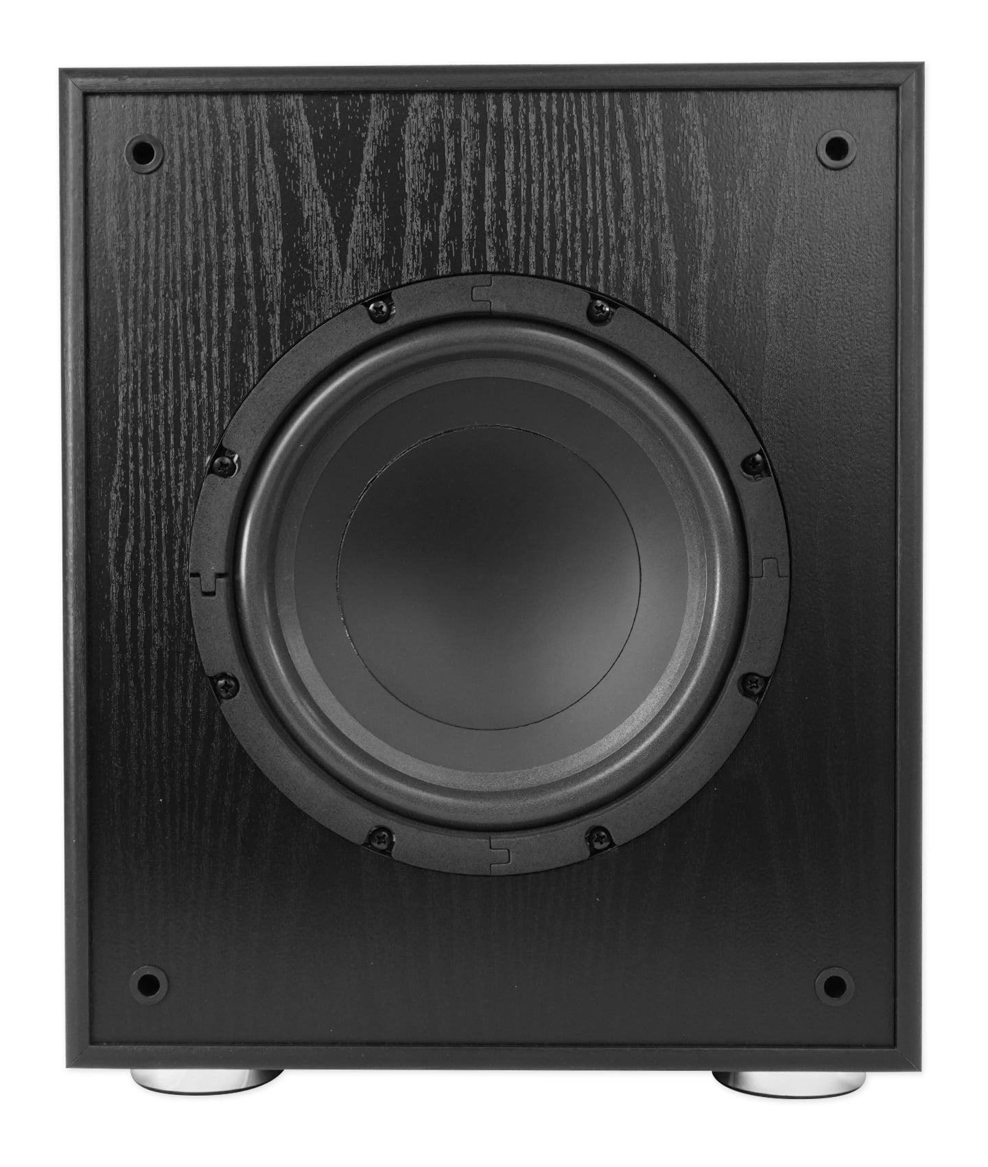 Rockville Bluetooth Home Receiver+(4) 6.5" Bookshelf Speakers+8" Subwoofer Sub + Rockville R14GSBR100 Red/Blk 14 Gauge 100' Ft. Mini Spool Car Audio Speaker Wire