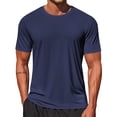 thumbnail image 6 of BRANROY Men's Short Sleeve T-Shirt Sport - Casual Summer Sports Shirts for Men Breathable Lightweight Active Wear Pullover,Navy 3XL, 6 of 6