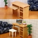 thumbnail image 5 of 1:12 Compact Computer Desk W/Keyboard Tray Kit for Bedroom Office Study Table, 5 of 5