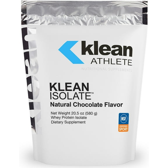 Klean ATHLETE Klean Isolate | Whey Protein Isolate to Enhance Daily Protein and Amino Acid Intake for Muscle Integrity* | NSF Certified for Sport | 20 Servings | Natural Chocolate Flavor