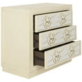 thumbnail image 4 of SAFAVIEH Catalina Classic Swirl Solid 3 Drawer Mirror Chest, Antique Beigee/Nickel, 4 of 12