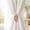 Natural, variant on Evideco French Home Goods Curtain Holdbacks Magnetic Wooden Leaf Curtain Tieback - White