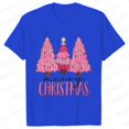 thumbnail image 1 of Camiseta rosa de árbol de Navidad para mujer, traje de fiesta de Navidad con gráfico divertido, ropa informal Harajuku para mujer, camisetas de manga corta con cuello redondo, 1 of 5