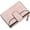 Pink, variant on Small Wallet for Women, Bifold Compact Breathable Soft Leather Wallet with Card Holder, Zipper Coin Pocket and ID Window, Blue