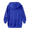 thumbnail image 5 of Mens Flannel Hooded Jacket Sherpa Lined Zip Up Hoodies For Men Thick Fleece Jackets Winter Warm Soft Coat With Pocket, 5 of 5