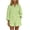 Green 2 piece sets for women, variant on Womens 2 Piece Outfits Striped Long Sleeve Button Down Collared Blouse Shirt Matching Shorts Sets for Spring Summer Blue,L