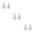 thumbnail image 4 of Pendientes Jumpingount 1 par de aniversario para novia joyería para mujer blanco, 4 of 6