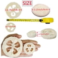 thumbnail image 2 of Natural Loofah Slice, Reusable Loofah Cuts for Sponge Scrubber, Facial Soap Holder and DIY Soap Tools, with Exfoliating Loofah Pad and Storage Bag, 2 of 4