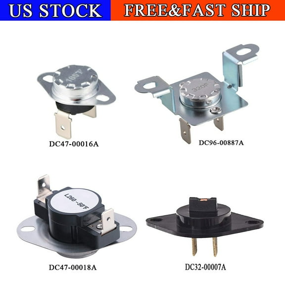 DC47-00016A DC96-00887A Thermal Fuse Thermostat Thermistor For Samsung LG Dryers