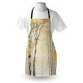 thumbnail image 3 of Autumn Apron Birch Growth in the Fall Season Cartoon Style Forest Tranquil Rustic Composition, Unisex Kitchen Bib Apron with Adjustable Neck for Cooking Baking Gardening, Multicolor, by Ambesonne, 3 of 3