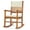 Natural Wood with Cushion, variant on Zimtown Wooden Rocking Chair, Oversized Porch Rocking Chair, for Garden, Wood Rocker for Outdoor and Indoor, Patio Chair with Backrest and Armrest