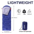 thumbnail image 4 of Kuzmaly Sac de Couchage de Camping 3 Saisons Léger et Imperméable avec Sac de Compression Sac de Couchage de Camping Intérieur et Extérieur pour Adultes et Enfants, 4 of 4