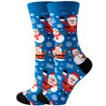 thumbnail image 1 of 2023 nuevos calcetines de algodón geométricos del árbol de Navidad calcetines de Navidad de las mujeres de la marea de los alces de Papá Noel, 1 of 4