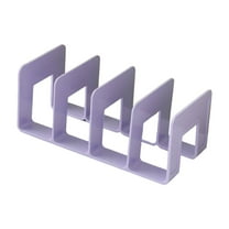 Lilixerw Desktop Bookshelf,Creative Divider Bookshelf for Home and Office,Tabletop Stand Bookshelves,Purple