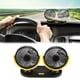 thumbnail image 4 of Ventilador de coche USB de doble cabezal, aire acondicionado portátil, enfriador automático, ventilación, 12 V, negro y amarillo, 4 of 11
