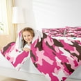 thumbnail image 4 of Manfei Girl Pink Camouflage Queen Comforter Set,Rustic Farmhouse Cabin Bedding Sets,Military Camo Bedding Comforter Set For Boys Kids,Super Cozy Room Decor Reversible,3 Pieces, 4 of 8