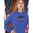 thumbnail image 2 of America Home Of The Free Flag Hoodie Women -Image by Shutterstock, Female Large, 2 of 4