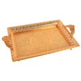 thumbnail image 1 of Abbracc Decorative Serving Tray Handle Serving Platter Dressing Table for Office Bedroom, 1 of 9