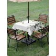 thumbnail image 5 of Eucalyptus Leaves Outdoor Tablecloth with Umbrella Hole, Pastoral Farmhouse Spring Botanical Spillproof Waterproof Outdoor Table Cover, Patio Tablecloths for Party/Garden/Picnic, Square 54"x54", 5 of 9