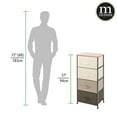thumbnail image 6 of mDesign Tall Dresser Storage Tower Stand with 4 Removable Fabric Drawers - Steel Frame, Wood Top Organizer for Bedroom, Entryway, Closet - Multi/Espresso Brown, 6 of 8