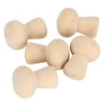 thumbnail image 1 of Cuerpos de Muñecas de Clavija, Muñeca de Clavijas Sin Terminar, Suministros de Artesanía Fácil de Pintar Cabeza de Hongo para Artesanías, 1 of 7