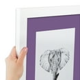 thumbnail image 6 of ArtToFrames 28x40" Matted Picture Frame with 24x36" Single Mat Photo Opening Framed in 1.25" Satin White Frame and 2" Grape Mat (FWM-3966-28x40), 6 of 8