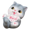 thumbnail image 1 of Miniature Cat Decorative Adorable Practical Miniature Cartoon Lucky Cat Ornament Desktop Decoration, 1 of 5