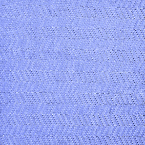 Ahgly Company Indoor Square Solid Blue Modern Area Rugs, 4' Square