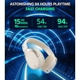 thumbnail image 5 of Edifier W830NB Auriculares inalámbricos supraaurales con cancelación activa de ruido de -45 dB, tiempo de reproducción de 94 horas, sonido de alta resolución LDAC, audio espacial, carga rápida, conexi, 5 of 5