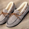 thumbnail image 6 of CHICVOMEY Women's Moccasin Slippers with Faux Fur Lining Warm Non-Slip Indoor Outdoor House Shoes for Winter Comfort Slippers, 6 of 7