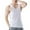 #03 White, variant on Busydd Tank Tops Men Plus Size L-4XL Casual Solid Color Round Neck Summer Tops Comfy Breathable Sleeveless Men's Undershirts Cotton Athletic Gym Workout Tank