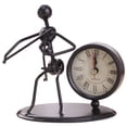 thumbnail image 1 of Creative Iron Stainless Steel Small Desk Clock Iron Retro Personality Clock Gift Birthday Gift Iron Table Alarm Clock With Musical Instruments Gadgets Decoration Craft, 1 of 8
