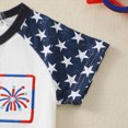 thumbnail image 4 of Gerichy Little Boy 4th of July Outfit USA American Flag T-shirt+Casual Shorts Independence Day Clothes,18-24 Months, 4 of 7