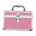 thumbnail image 4 of DOLITY Portable Makeup Bag with Mirror Cosmetic Storage Box for Vanity S Pink, 4 of 8