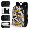 thumbnail image 3 of Looney Tunes Cartoons Backpack Bookbag Casual Daypack Travel Backpacks for Work Hiking Camping, 3 of 8