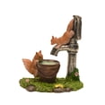 thumbnail image 2 of Mini Squirrels Playing Water Pump Fairy Garden Ornament Miniature Dollhouse Supply Decor Accessory, 2 of 5