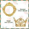 thumbnail image 5 of Juego de 6 servilleteros dorados - Corona de diamantes de imitación Navidad servilleta R, 5 of 5
