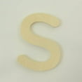 thumbnail image 1 of Package of 1, 18 Inch X 3/4" Baltic Birch "S" Wood Letters In The Gotham Rounded Font | Thick | Upper Case For Art & Craft Project, Made in USA, 1 of 1
