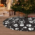 thumbnail image 6 of Pofeuu Skeleton Print Christmas Tree Skirt, Merry Christmas Skirt Xmas Tree Ornaments for Xmas Holiday Party Decorations-, 6 of 7