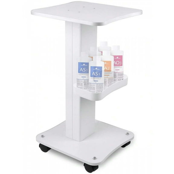 Esthetician Trolley Cart, Aluminum with Wheels, 3-Tier Design, Mobile, Suitable for Salon, Spa, Beauty Instrument Storage